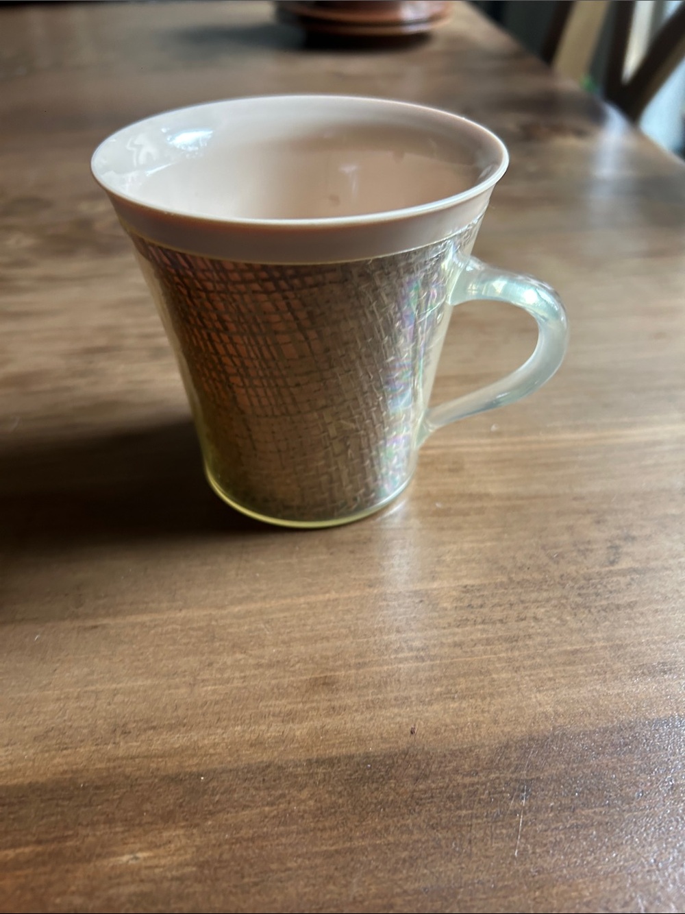 Vintage Raffia Ware insulated mug